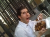 ... and then Lee eats the Falafel Nazi\'s chicken platter (Philly)