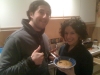 Lee & Zoe eat pear & butternut squash soup