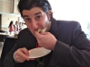 Lee eats a lamb doner @ The Brewer\'s Plate (Philly)