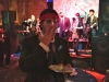 Lee eats (licks his fingers) at Fishtown Beer Runners Prom (Philly)