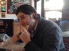 Lee eats a turducken sandwich at Jake\'s (Philly)