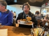 Lee eats a Hangover Burger w fams at The Iron Oven (Southampton, PA)