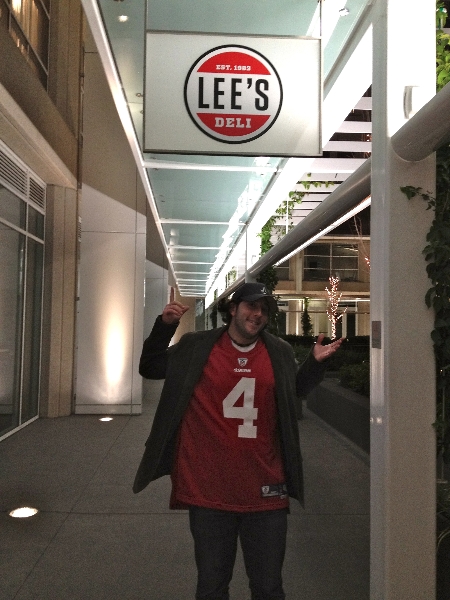 Lee shrugs at Lee\'s Deli (San Francisco)